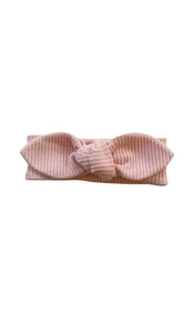Rai & Co Ribbed Knotted Headbands: Light Pink