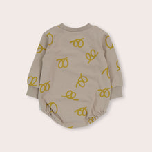 Load image into Gallery viewer, Olive &amp; The Captain - Pretzels Sweater Romper

