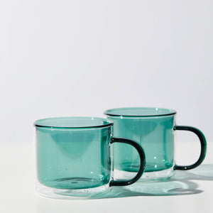 DOUBLE TROUBLE CUP SET IN TEAL