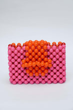 Load image into Gallery viewer, BEADED CARD PURSE - MULTI PINK
