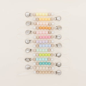 Be Mummy - Mini pacifier holder - Pearl: Baby blue