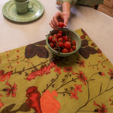 Load image into Gallery viewer, Wandering Folk - Flourish Tea Towel - Matcha
