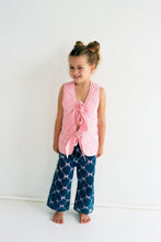 Load image into Gallery viewer, Juni - JNR Beau Vest - Gingham/Roses

