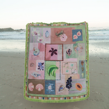Load image into Gallery viewer, WANDERING FOLK - ANNIE EVERINGHAM PICNIC RUG - PATCHWORK SEA
