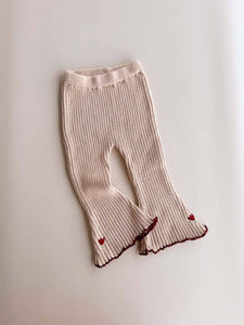 Freckles - Cotton Knit Bell Pants | Tulip
