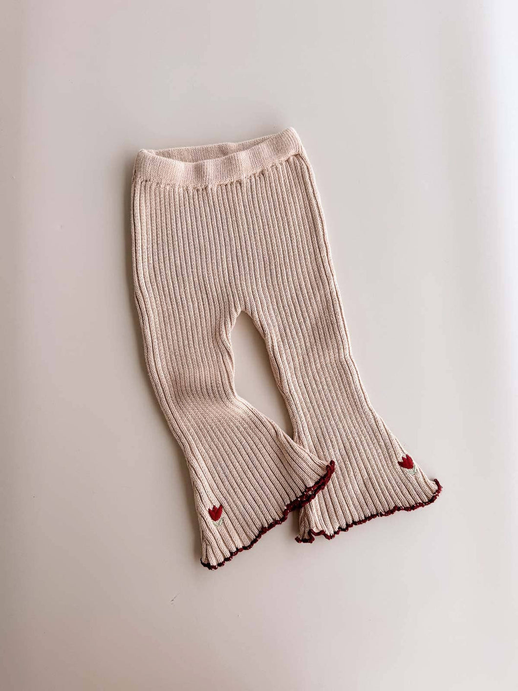 Freckles - Cotton Knit Bell Pants | Tulip