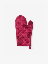 Load image into Gallery viewer, Bonnie &amp; Neil - Jardin Cerise Linen Oven Mitt
