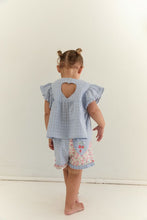 Load image into Gallery viewer, JUNI - Daisy Blouse Sky Gingham
