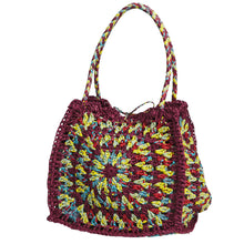 Load image into Gallery viewer, Sage x Clare - Solara Raffia Bag - Burnt Cherry
