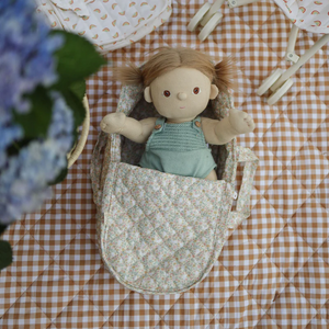 Olli Ella - Dinkum Dolls Quilted Carry Cot - Garden Floral