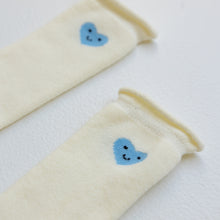 Load image into Gallery viewer, BY GEE - Cotton Mini Slouch Sock - Blue Heart
