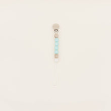 Load image into Gallery viewer, Be Mummy - Mini pacifier holder - Pearl: Aquamarine
