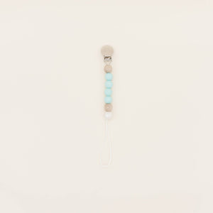 Be Mummy - Mini pacifier holder - Pearl: Aquamarine