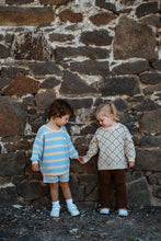 Load image into Gallery viewer, Freckles the Label - Cotton Knit Shorts | Sky Stripe:
