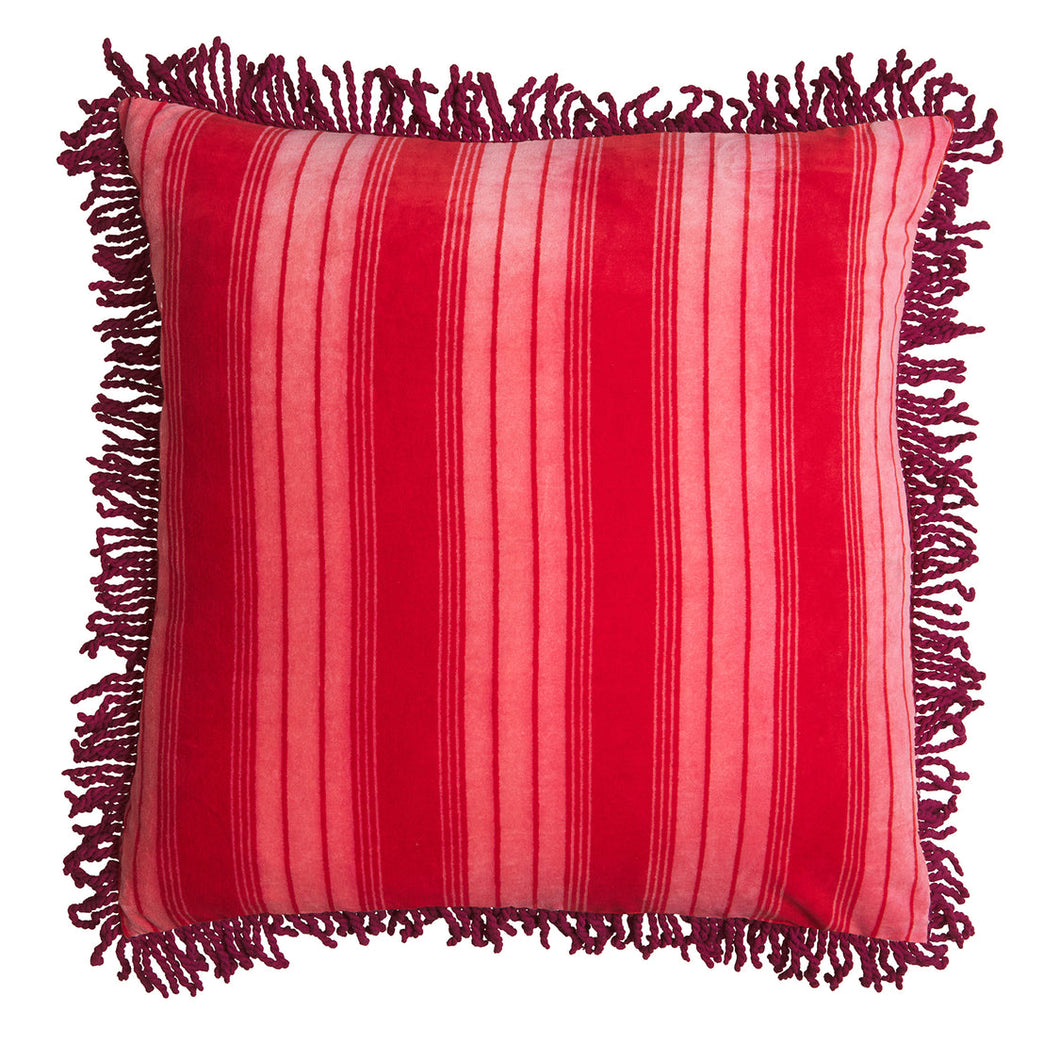 Sage x Clare - Brigitte Velvet Cushion - Cosmo Pink