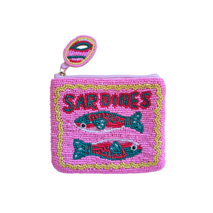 Zoda - Sardines Beaded Clutch