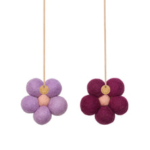 Load image into Gallery viewer, Felt Flower Fresheners - Amber &amp; Lavender
