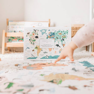 Mindful & Co - World Map Floor Puzzle