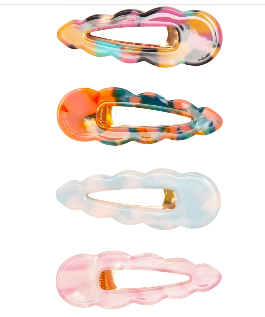 Mimi & Lula - Scalloped Acetate Clips