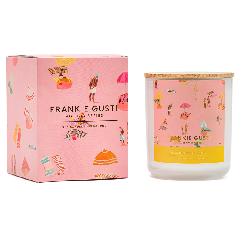 Frankie Gusti - Holiday Series Candle | Passionfruit Spritz | Janey Forbes