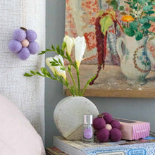 Load image into Gallery viewer, Felt Flower Fresheners - Amber &amp; Lavender
