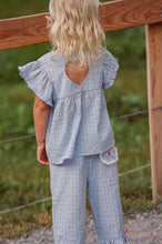 Load image into Gallery viewer, JUNI - Daisy Blouse Sky Gingham
