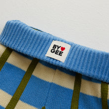 Load image into Gallery viewer, BY GEE - Cotton Check Knit Pants - Bluebird

