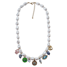 Load image into Gallery viewer, Pearl Charm Necklace
