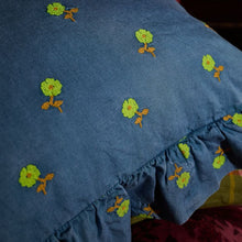 Load image into Gallery viewer, Sage X Clare - Anneliese Ruffle Pillowcase - Peridot Standard
