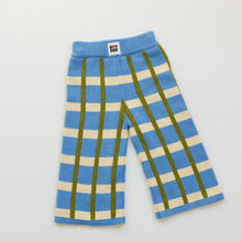 Load image into Gallery viewer, BY GEE - Cotton Check Knit Pants - Bluebird
