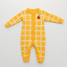 Load image into Gallery viewer, BY GEE - Check Knit Romper -  Honey
