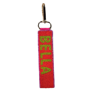 Ciao Bella Red Beaded Keychain