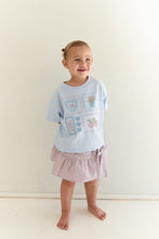 Load image into Gallery viewer, JUNI - Patchwork Tee sky
