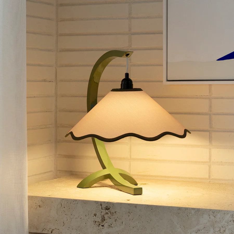 Paola & Joy Kira Table Lamp - Sage / Pearl