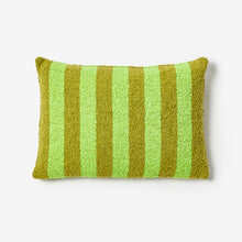 Load image into Gallery viewer, Bonnie &amp; Neil - Boucle Stripe Acid Green 60x40cm Cushion
