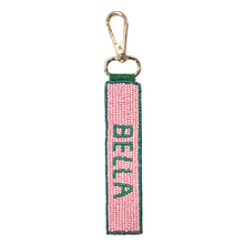 Load image into Gallery viewer, Bella Pink Beaded Keychain
