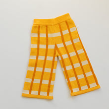 Load image into Gallery viewer, BY GEE - Cotton Check Knit Pants - Honey
