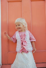 Load image into Gallery viewer, Juni - JNR Beau Vest - Gingham/Roses
