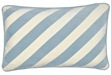 Load image into Gallery viewer, Castle - Blue Stripe Lumbar Cushion
