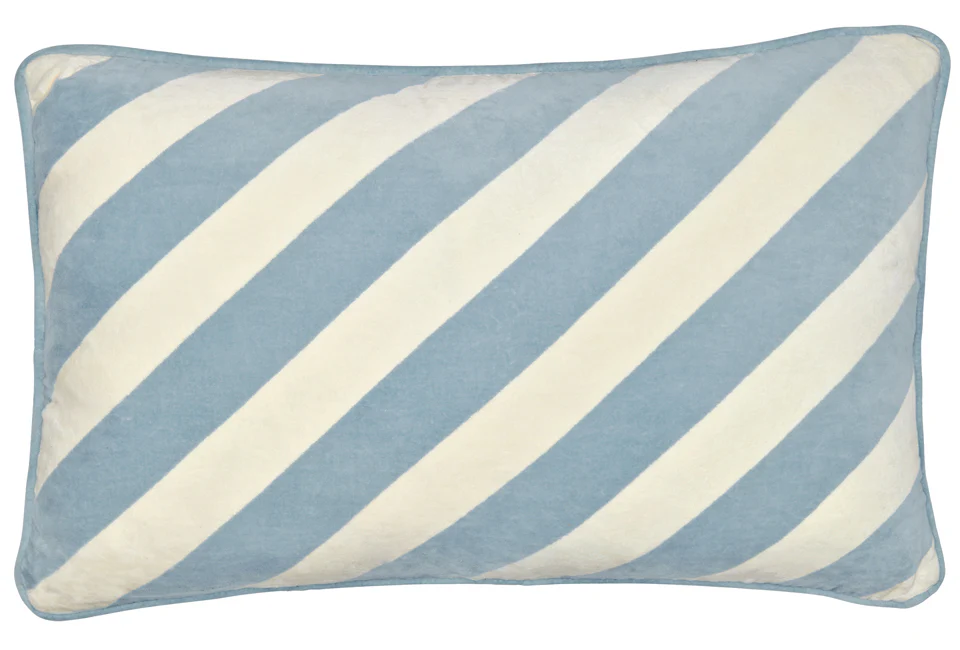 Castle - Blue Stripe Lumbar Cushion