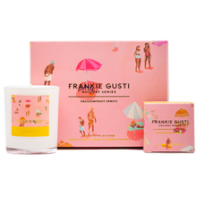 Load image into Gallery viewer, Frankie Gusti - Holiday Series Candle + Steamer Duo | Passionfruit Spritz
