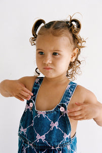 Juni - Drew Overalls (Pinks Bows)
