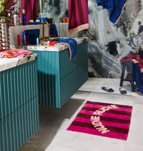 Sage x Clare - Zelia Nudie Rudie Bath Mat- Bougainvillea