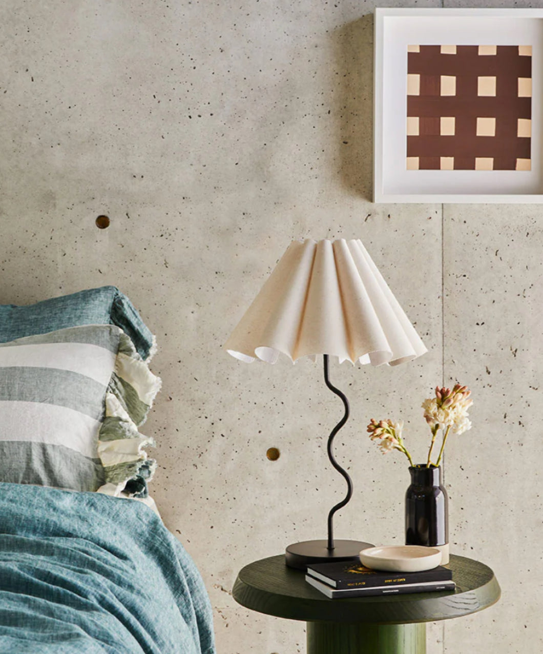 Paola & Joy Cora Table Lamp - Black / Natural