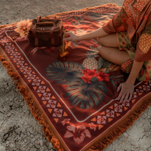 Load image into Gallery viewer, Wandering Folk - Cuban Tropical Picnic Rug - Bronze
