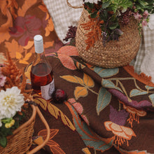 Load image into Gallery viewer, Wandering Folk- Flora Picnic Rug Plum
