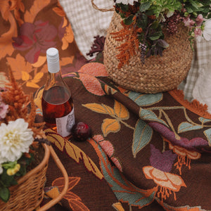 Wandering Folk- Flora Picnic Rug Plum