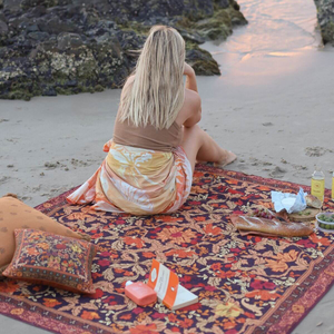 Wandering Folk- Forest Picnic Rug - Spice