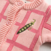 Load image into Gallery viewer, BY GEE - Check Knit Romper - Peony
