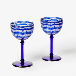 Bonnie & Neil - Watercolour Blue Coupes